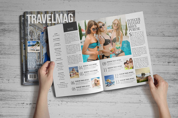 Travel Magazine Design in Magazine Templates - product preview 14