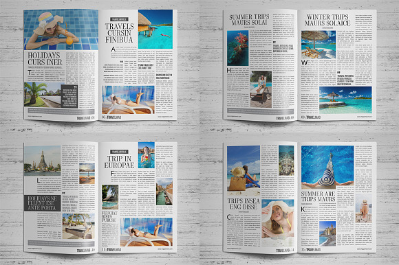 Travel Magazine Design in Magazine Templates - product preview 15