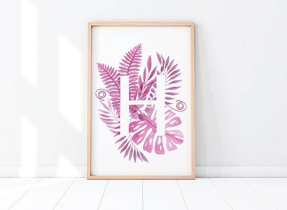 Pink Floral ABC in Illustrations - product preview 2