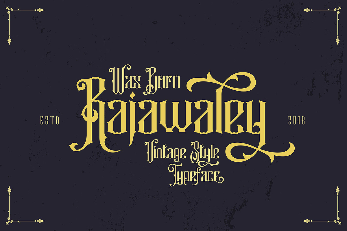 Rajawaley Typeface in Blackletter Fonts - product preview 8