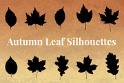 Autumn Leaf Silhouettes + Bonus