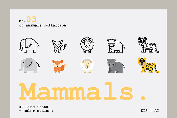 Mammals Icons