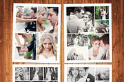Wedding Templates Photo Collage Set