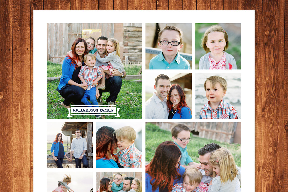 Photography Template Photo Collage in Card Templates - product preview 8