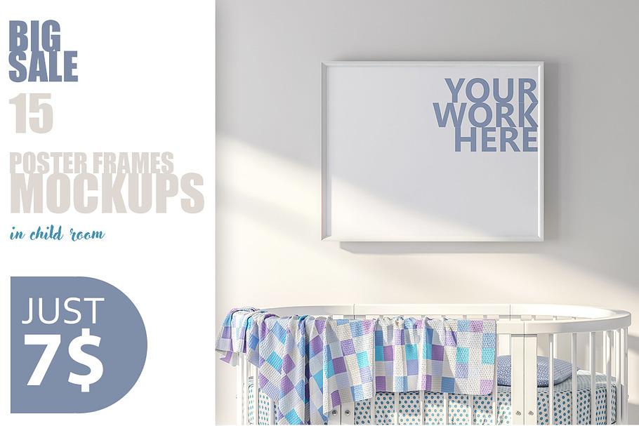 15PSD Mockups in kids room ratio8x10 in Product Mockups - product preview 8