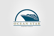 Ocean Travel and Cruise Logo vol.04
