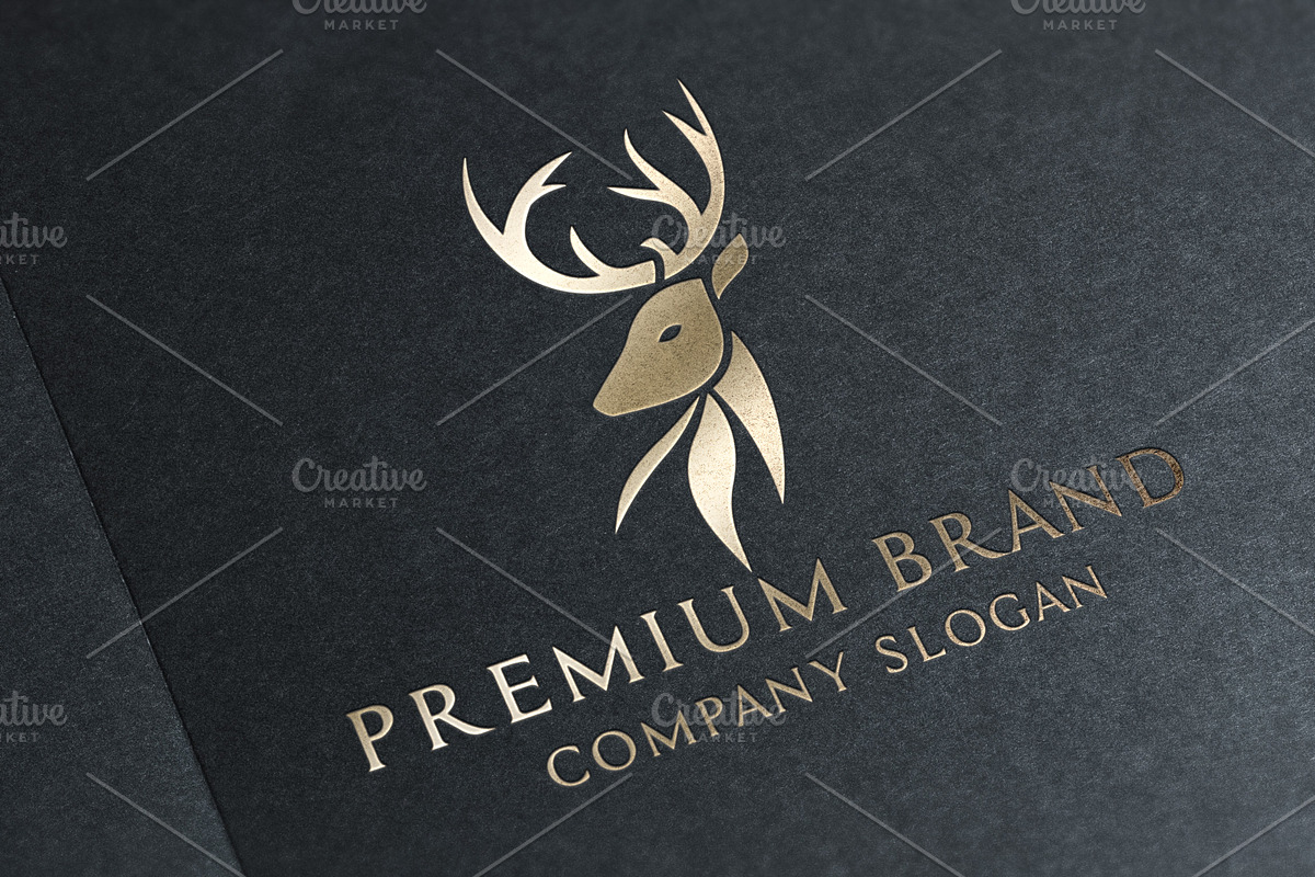 Premium Deer Logo - Mock-Up & Vector in Logo Templates - product preview 8