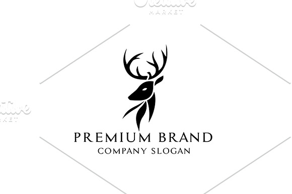 Premium Deer Logo - Mock-Up & Vector in Logo Templates - product preview 1