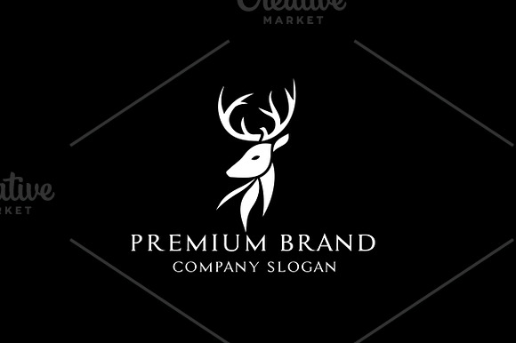 Premium Deer Logo - Mock-Up & Vector in Logo Templates - product preview 2