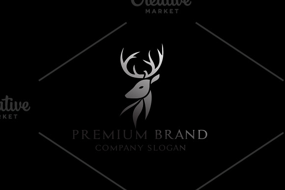Premium Deer Logo - Mock-Up & Vector in Logo Templates - product preview 3