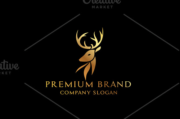 Premium Deer Logo - Mock-Up & Vector in Logo Templates - product preview 4