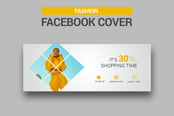 Fashion Facebook Covers in Facebook Templates - product preview 5