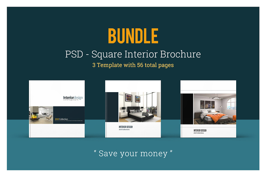 PSD - Square Interior Brochure in Brochure Templates - product preview 8