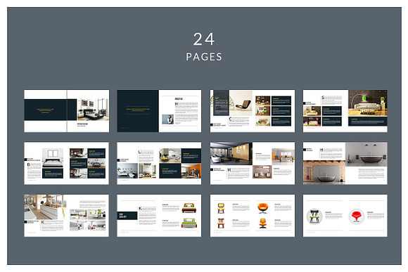 PSD - Square Interior Brochure in Brochure Templates - product preview 4