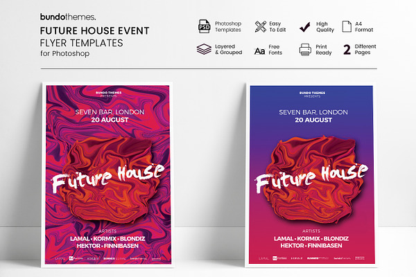 60%OFF Future House Event Flyer