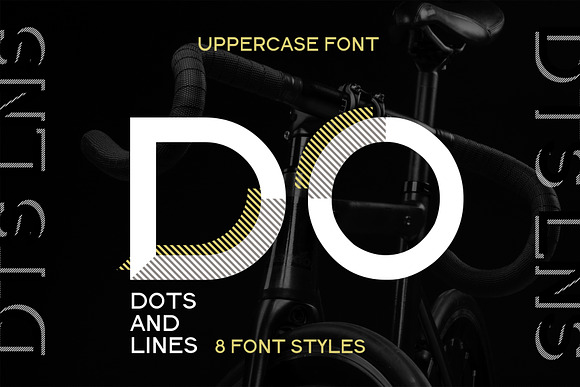 Dots Lines. Display font, 8 styles. in Display Fonts - product preview 10