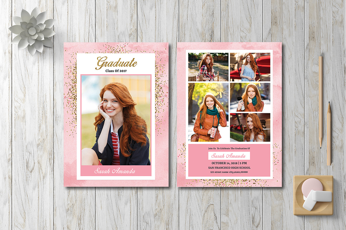 Graduation Announcement - V820 in Card Templates - product preview 8