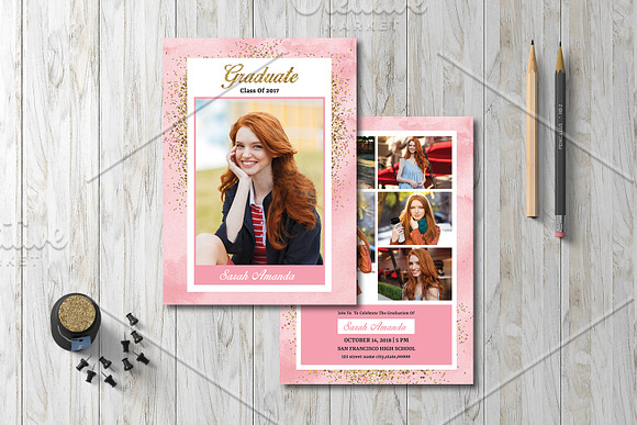 Graduation Announcement - V820 in Card Templates - product preview 3