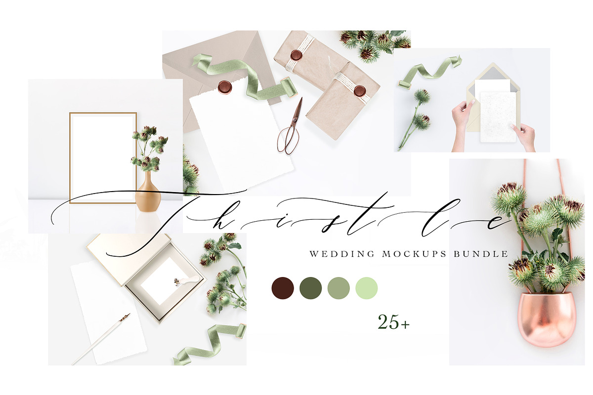 THISTLE. WEDDING MOCKUPS BUNDLE. in Product Mockups - product preview 8