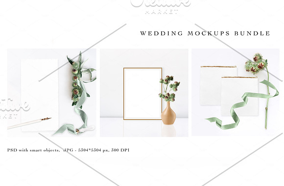 THISTLE. WEDDING MOCKUPS BUNDLE. in Product Mockups - product preview 5