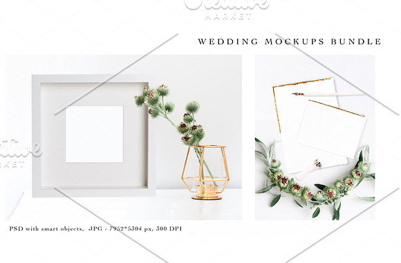 THISTLE. WEDDING MOCKUPS BUNDLE. in Product Mockups - product preview 6