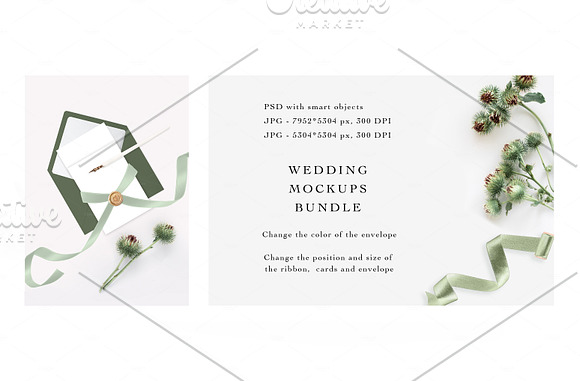 THISTLE. WEDDING MOCKUPS BUNDLE. in Product Mockups - product preview 7