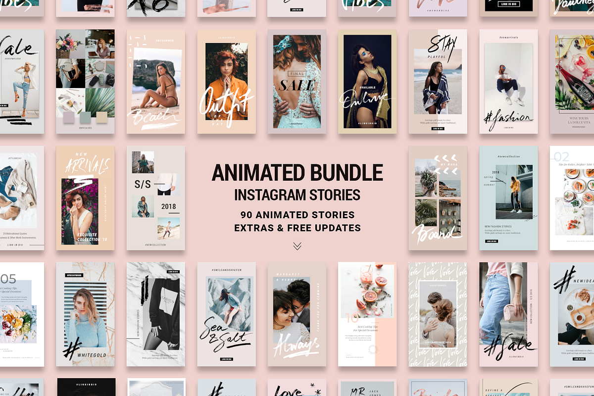 ANIMATED Instagram Stories Bundle in Instagram Templates - product preview 8