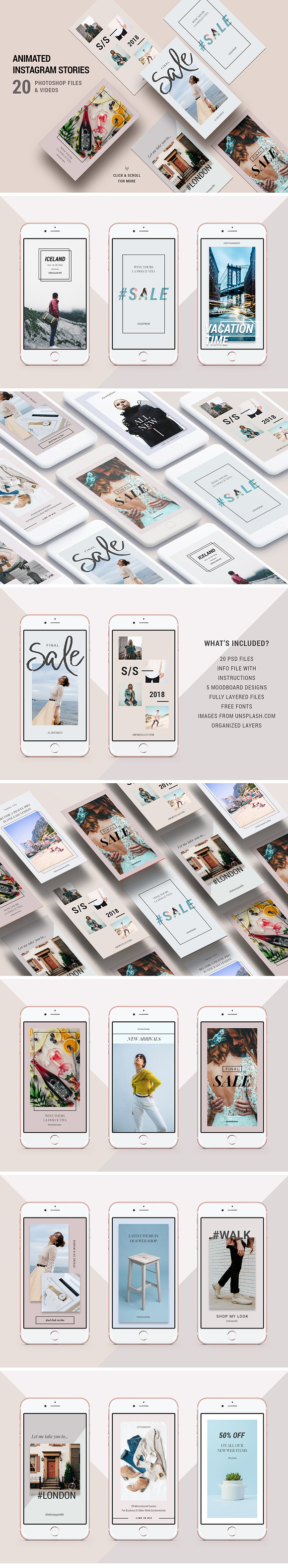 ANIMATED Instagram Stories Bundle in Instagram Templates - product preview 19