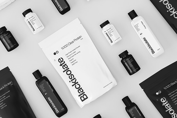 Sports Supplement Brand Mockup Pack in Branding Mockups - product preview 3