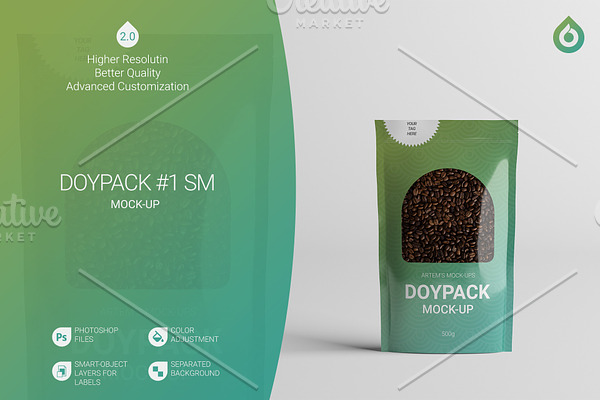 Doypack Pouch Mockup