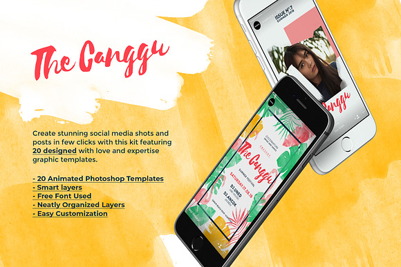 CANGGU-Tropical Instagram Animated in Instagram Templates - product preview 1