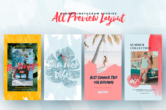 CANGGU-Tropical Instagram Animated in Instagram Templates - product preview 4