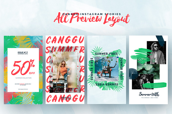 CANGGU-Tropical Instagram Animated in Instagram Templates - product preview 6