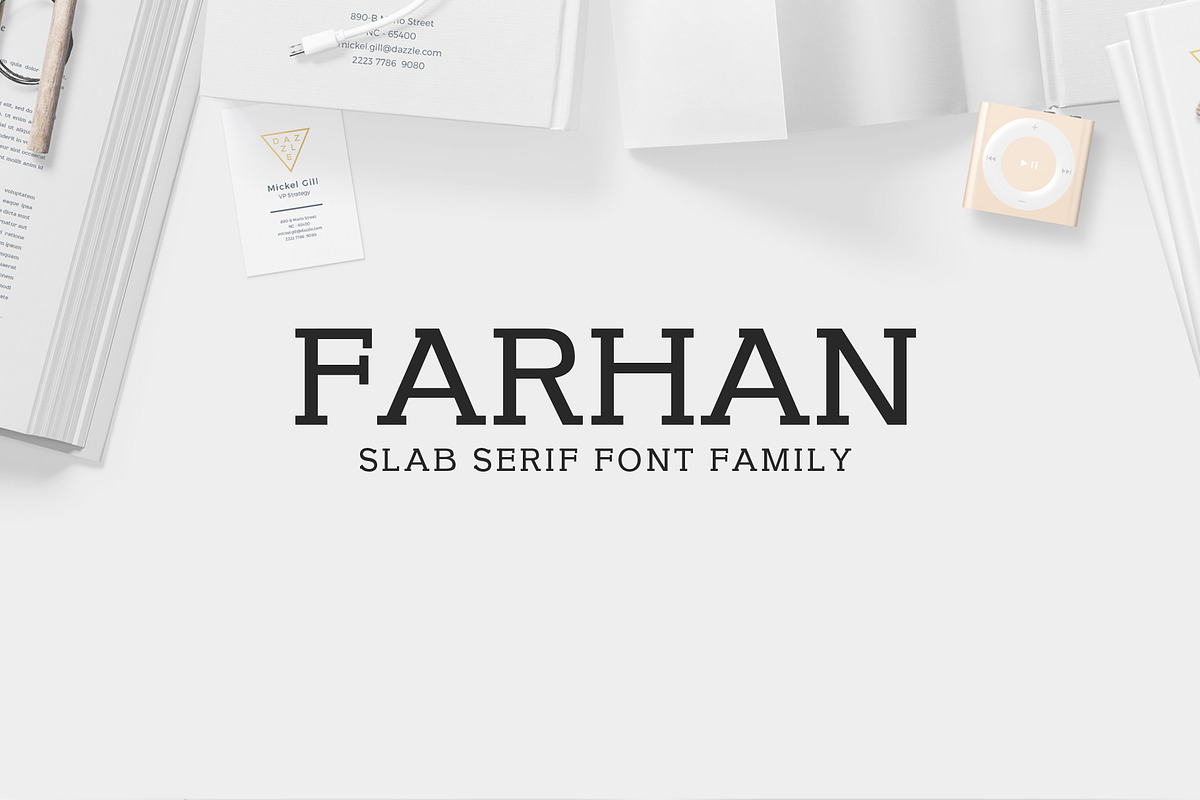 Farhan Slab Serif 5 Font Pack in Slab Serif Fonts - product preview 8