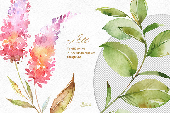 Crystal. Floral & Polygonal Bundle in Illustrations - product preview 11