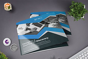 Clean Square Tri Fold Brochure