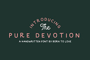 Pure Devotion - Typeface