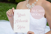 A6 Wedding Mockup Card