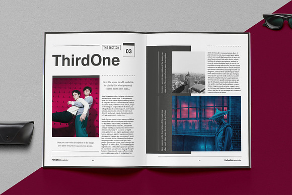 Helvetica Magazine Indesign Template in Magazine Templates - product preview 2