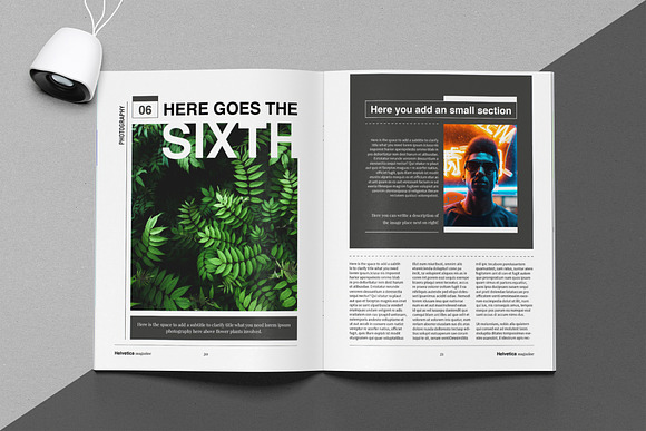 Helvetica Magazine Indesign Template in Magazine Templates - product preview 6