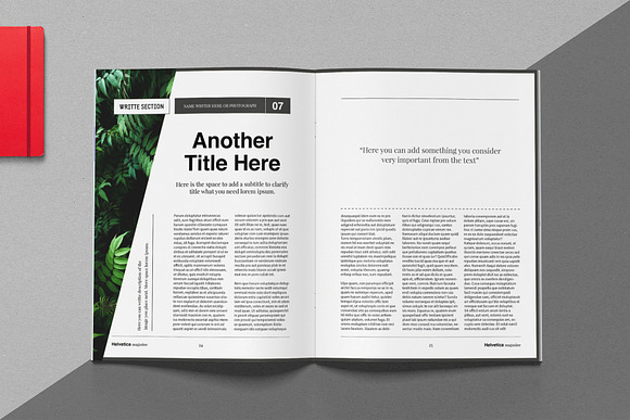 Helvetica Magazine Indesign Template in Magazine Templates - product preview 8