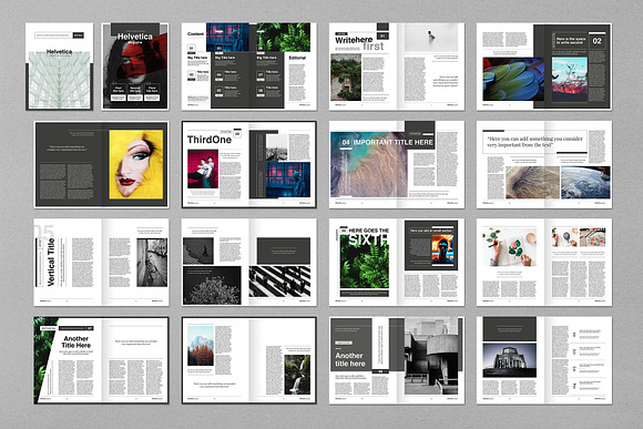Helvetica Magazine Indesign Template in Magazine Templates - product preview 11
