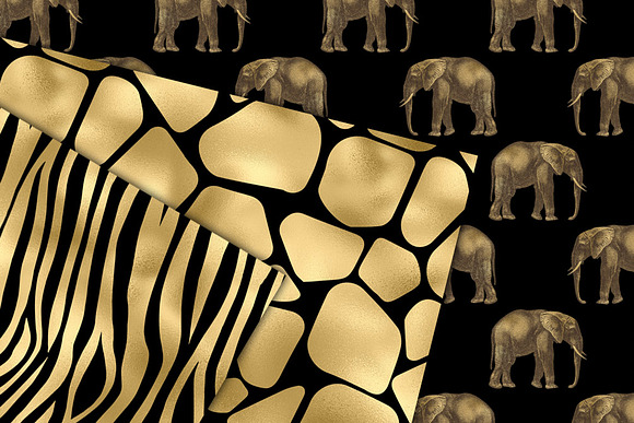 Black and Gold Animal Print in Patterns - product preview 1