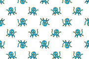 Cartoon Kids Style Octopus Drawing S