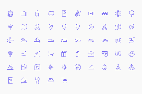 160+ Travel Iconset in Graphics - product preview 3