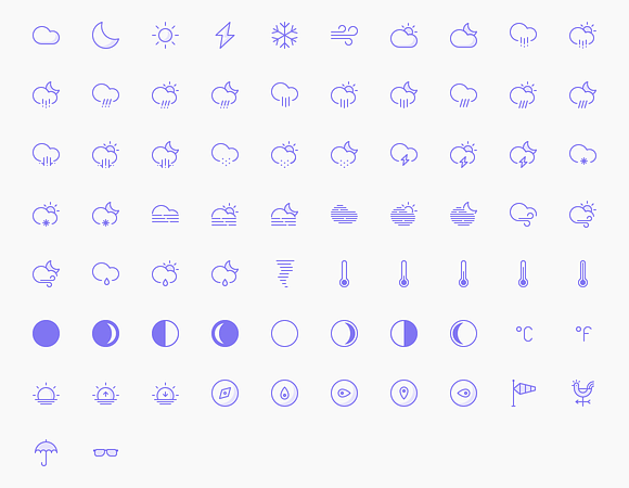 200+ Weather Iconset in Graphics - product preview 3