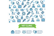 Veterinary Clinic Banner Set. Vector