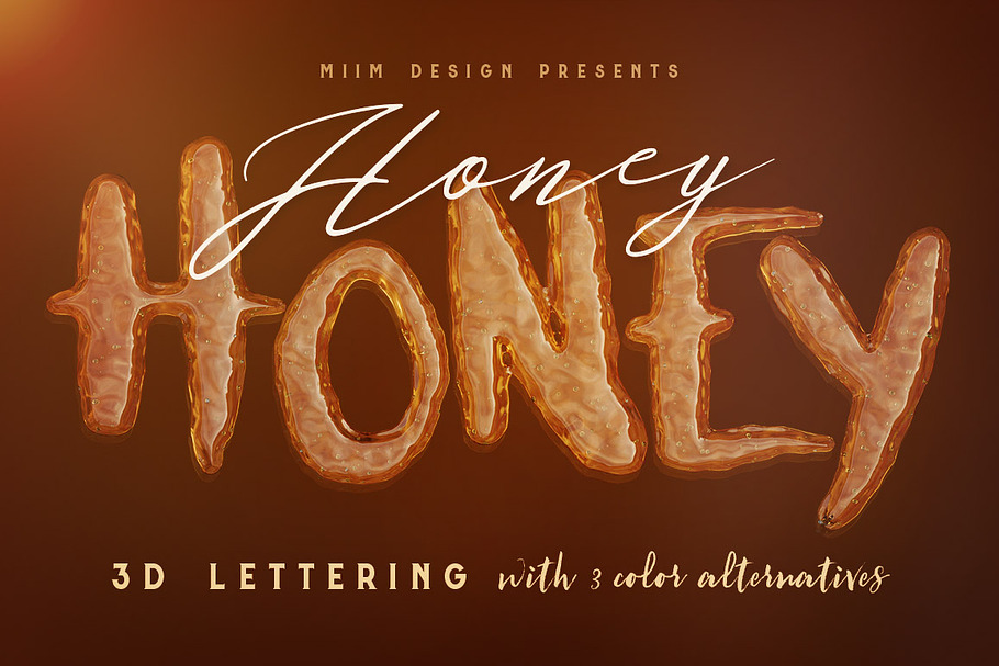Honey Honey - 3D Lettering