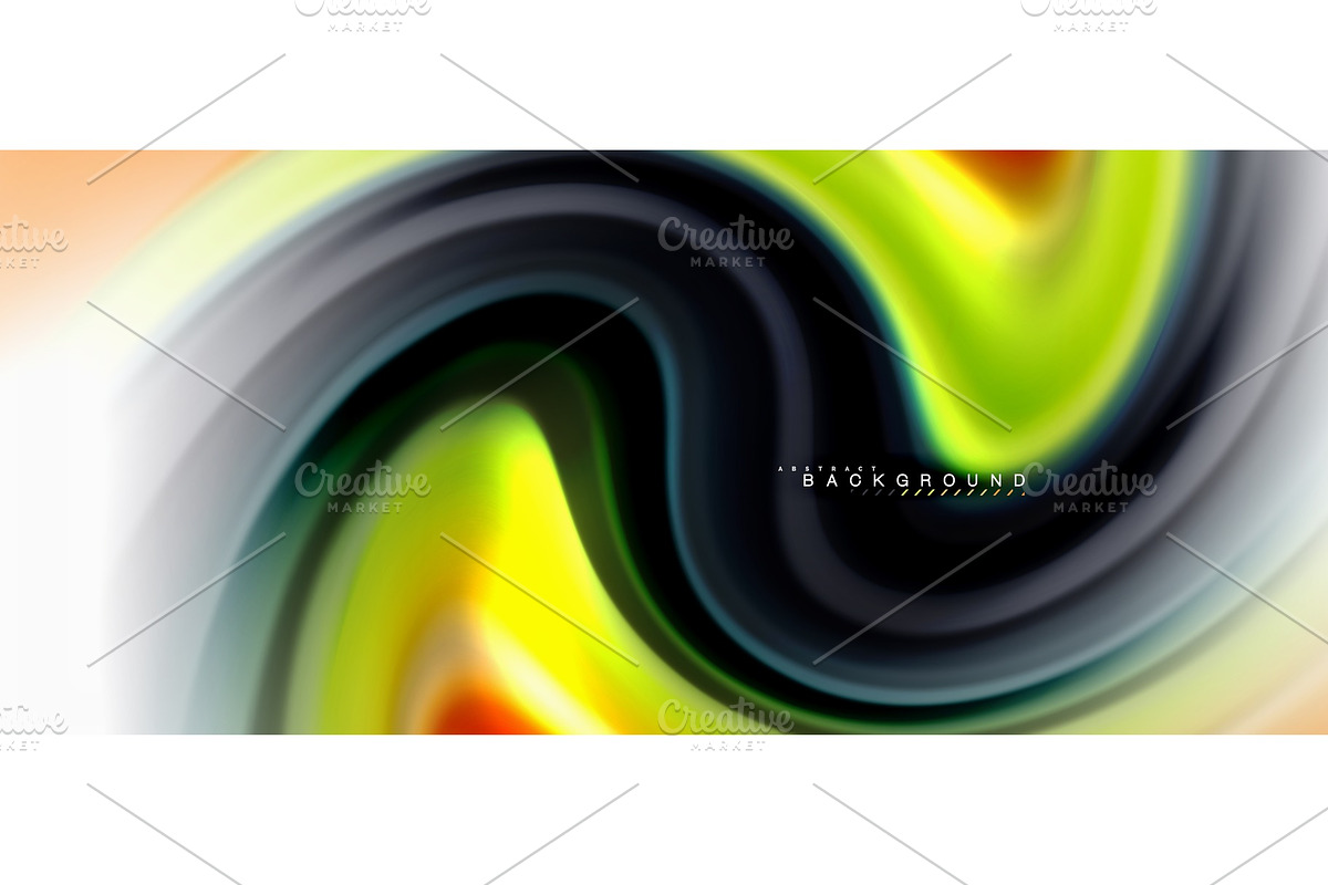 Fluid liquid mixing colors concept in Illustrations - product preview 8