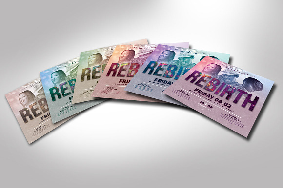 Rebirth Gospel Concert Flyer in Flyer Templates - product preview 3